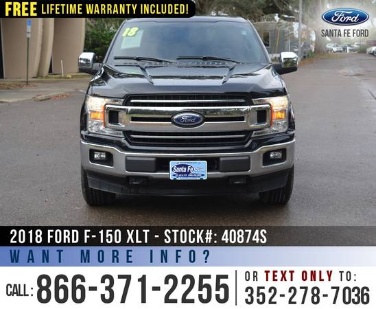 2018 FORD F-150 XLT 4X4 Leather, Backup Camera, F150 4WD for sale in Alachua, FL – photo 2
