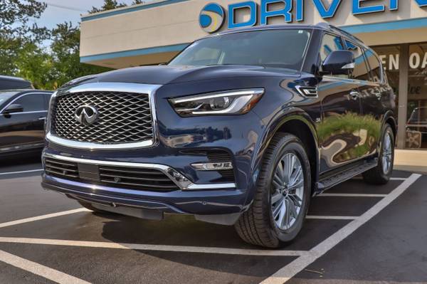 2019 INFINITI QX80 LUXE AWD Hermosa Blue - - by for sale in Oak Forest, IL – photo 4