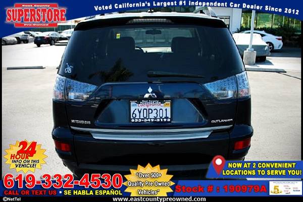 2013 MITSUBISHI OUTLANDER SE 4WD SUV -EZ FINANCING-LOW DOWN! for sale in El Cajon, CA – photo 3
