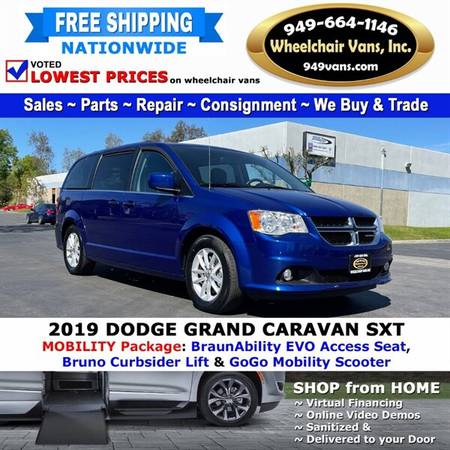 2019 Dodge Grand Caravan SXT Wheelchair Van Mobility Package Conver for sale in Laguna Hills, CA – photo 7
