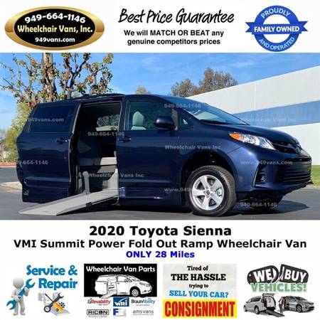 2020 Toyota Sienna LE Wheelchair Van VMI Summit - Power Fold Out Ra... for sale in LAGUNA HILLS, UT – photo 2