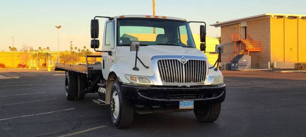 2007 International 4300 DT466E flat bed truck with winch - cars & for sale in Mesa, AZ – photo 3
