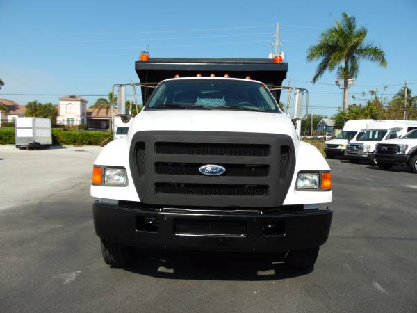 Ford F750 Flatbed 16 DUMP BODY TRUCK Dump Work flat bed DUMP TRUCK for sale in south florida, FL – photo 3