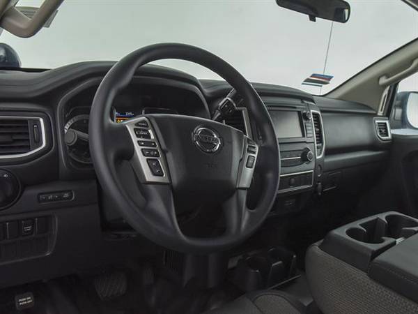 2019 Nissan Titan Crew Cab S Pickup 4D 5 1/2 ft pickup BLACK - FINANCE for sale in Downey, CA – photo 2