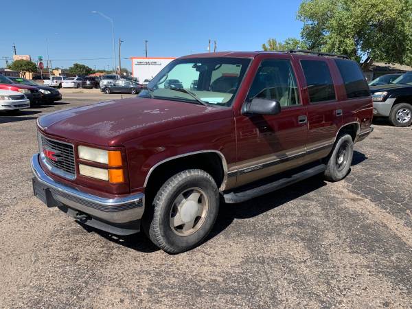 MAROON 1999 GMC YUKON for $400 Down for sale in 79412, TX – photo 3