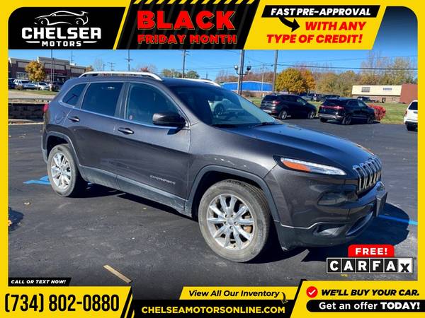 $239/mo - 2015 Jeep *Cherokee* *Limited* - Easy Financing! - cars &... for sale in Chelsea, MI