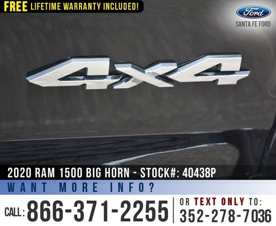 2020 Ram 1500 Big Horn 4WD *** Cruise Control, Homelink, Camera ***... for sale in Alachua, FL – photo 21