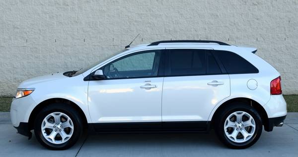 Satin White 2012 Ford Edge SEL - Leather - Backup Cam - cars &... for sale in Raleigh, NC – photo 2