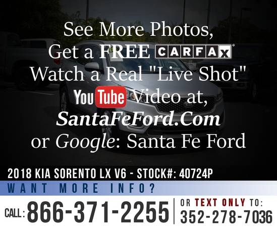 *** 2016 Kia Sorento LX SUV *** SIRIUS - Bluetooth - Touchscreen -... for sale in Alachua, GA – photo 22