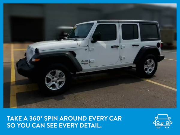 2019 Jeep Wrangler Unlimited Sport S Sport Utility 4D suv White for sale in Palmdale, CA – photo 3
