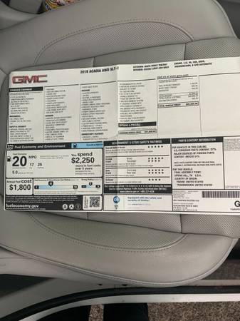 2018 GMC Acadia SLT1 AWD for sale in Other, NY – photo 7