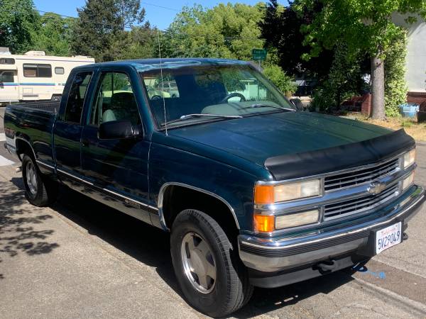 1996 Chevy Silverado Extracab 4 by 4 low miles - - by for sale in Roseville, CA – photo 4
