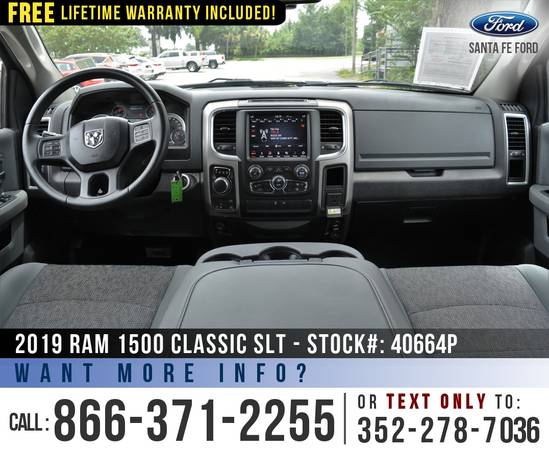 2019 RAM 1500 CLASSIC SLT 4WD *** Bluetooth, Camera, SiriusXM *** -... for sale in Alachua, FL – photo 15