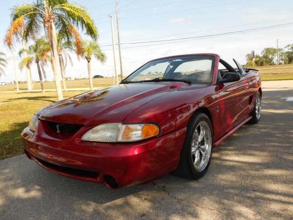 SUPERCHARGED! 1994 FORD MUSTANG COBRA SVT CONVERTIBLE! - cars & for sale in Fort Myers, FL – photo 2