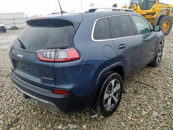 2019 Jeep Cherokee Limited, repairable, rebuilder for sale in Altoona, WI – photo 4