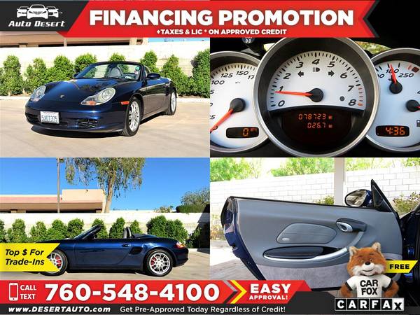 2004 Porsche *Boxster* *S* *ONE* *OWNER* *S* $171 /mo for sale in Palm Desert , CA – photo 5