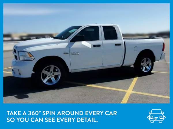 2017 Ram 1500 Quad Cab Tradesman Pickup 4D 6 1/3 ft pickup White for sale in Fort Worth, TX – photo 3