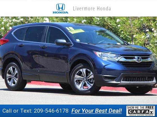 2018 Honda CRV LX suv Obsidian Blue Pearl for sale in Livermore, CA