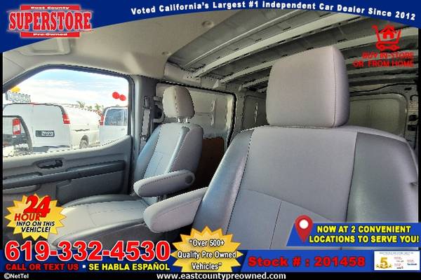 2018 NISSAN NV1500 S VAN-EZ FINANCING-LOW DOWN! - cars & trucks - by... for sale in El Cajon, CA – photo 16