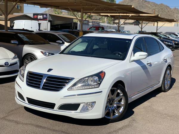 2011 *Hyundai* *Equus* *4dr Sedan Signature* White S - cars & trucks... for sale in Phoenix, AZ – photo 4