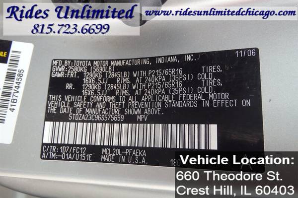2006 Toyota Sienna LE 7 Passenger - cars & trucks - by dealer -... for sale in Crest Hill, IL – photo 20
