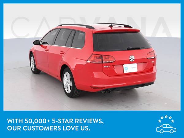 2015 VW Volkswagen Golf SportWagen TDI S Wagon 4D wagon Red for sale in Other, OR – photo 6