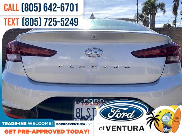 270/mo - 2019 Hyundai Elantra SEL - - by dealer for sale in Ventura, CA – photo 7