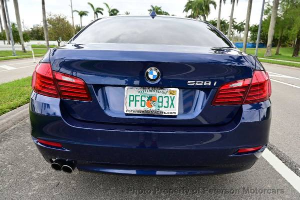 2016 BMW 5 Series 528i Imperial Blue Metallic for sale in West Palm Beach, FL – photo 4