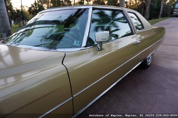1974 Cadillac Coupe DeVille - 51K Miles, Leather, All Original Survi for sale in Naples, FL – photo 24