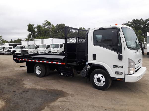 2014 ISUZU NPR 14 FEET FLATBED LOW MILES 66460 - - by for sale in San Jose, OR – photo 7
