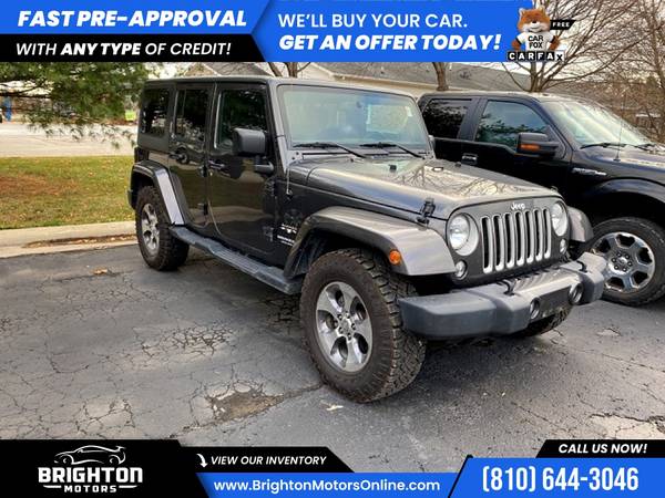 2016 Jeep Wrangler Unlimited Sahara 4WD! FOR ONLY $425/mo! - cars &... for sale in Brighton, MI – photo 4