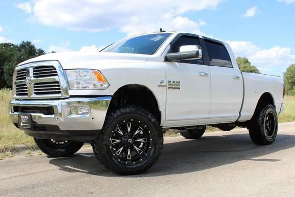 WHITE KNIGHT! 2015 RAM 2500 BIG HORN 4X4 CUMMINS LIFTED 20"FUELS&35'S! for sale in Temple, TX