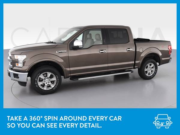 2015 Ford F150 SuperCrew Cab Lariat Pickup 4D 6 1/2 ft pickup Brown for sale in Asheville, NC – photo 3
