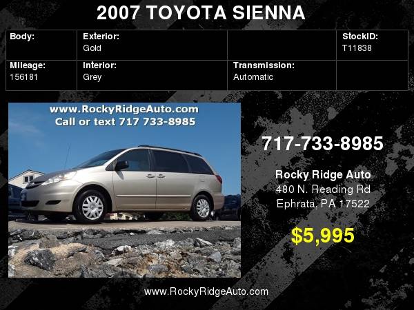 2007 TOYOTA SIENNA CE for sale in Ephrata, PA – photo 22