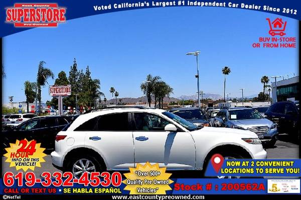 2006 INFINITI FX35 BASE SUV-EZ FINANCING-LOW DOWN! - cars & trucks -... for sale in El Cajon, CA – photo 12