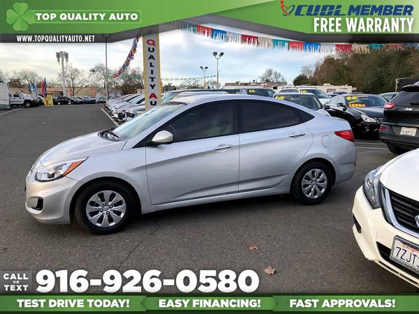 2017 Hyundai Accent SE Sedan for only $9,995 - cars & trucks - by... for sale in Rancho Cordova, CA – photo 4
