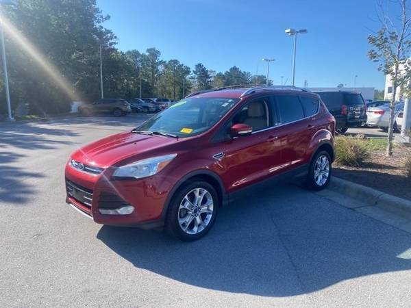2015 Ford Escape Titanium suv Red - cars & trucks - by dealer -... for sale in Goldsboro, NC – photo 4
