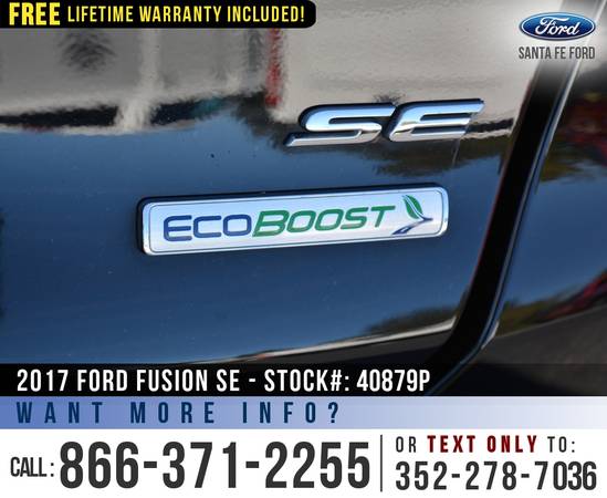 *** 2017 FORD FUSION SE *** Backup Camera - Ecoboost - Bluetooth -... for sale in Alachua, FL – photo 11
