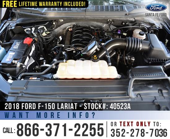 2018 Ford F150 Lariat 4WD *** Leather Seats, SYNC, Touchscreen *** -... for sale in Alachua, FL – photo 18