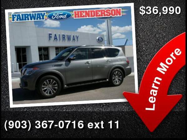 2019 Nissan Armada SL - cars & trucks - by dealer - vehicle... for sale in Henderson, TX