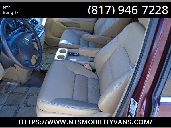 LEATHER 2010 HONDA ODYSSEY MOBILITY HANDICAPPED WHEELCHAIR RAMP VAN for sale in Irving, AR – photo 13