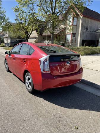 2013 Toyota Prius Fully Loaded Red Clean Title - - by for sale in Tracy, CA – photo 3