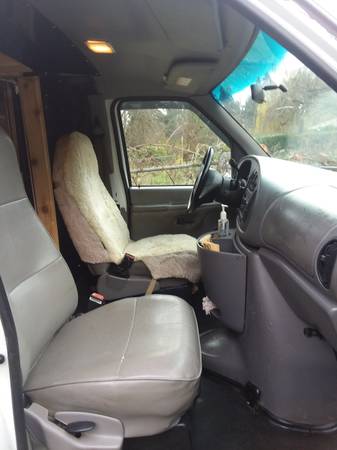 1997 Ford E250 Econoline Camper Van, Cedar Paneling with Wood Stove... for sale in Olympia, WA – photo 12
