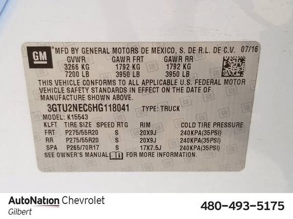 2017 GMC Sierra 1500 SLT 4x4 4WD Four Wheel Drive SKU:HG118041 -... for sale in Gilbert, AZ – photo 19