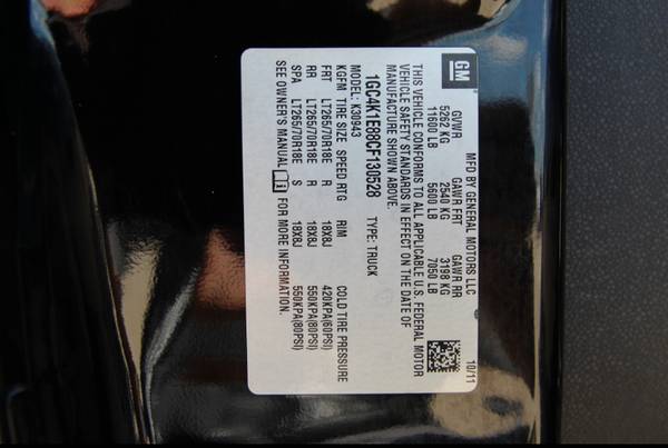 BLACK*RAIN!1OWNR+CLN+CARFAX 2012 CHEVROLET 3500HD SRW LTZ 6.6L DURAMAX for sale in Liberty Hill, TX – photo 20