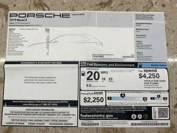 2019 Porsche Macan S - cars & trucks - by owner - vehicle automotive... for sale in Parrish, FL – photo 12