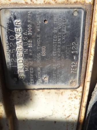62 Studebaker P/U project or parts for sale in Black Canyon City, AZ – photo 10