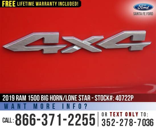 ‘19 Ram 1500 Big Horn/Lone Star *** SIRIUS, Push to Start, Camera... for sale in Alachua, FL – photo 21