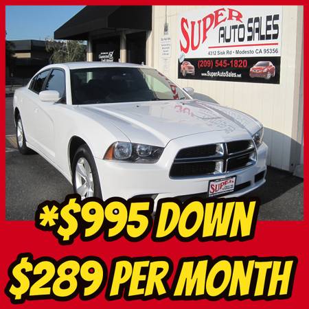 *$995 Down *$289 Per Month on this 2014 Dodge Charger SE! for sale in Modesto, CA