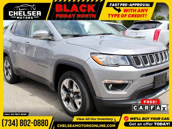 $290/mo - 2017 Jeep New Compass Limited - Easy Financing! - cars &... for sale in Chelsea, MI – photo 9